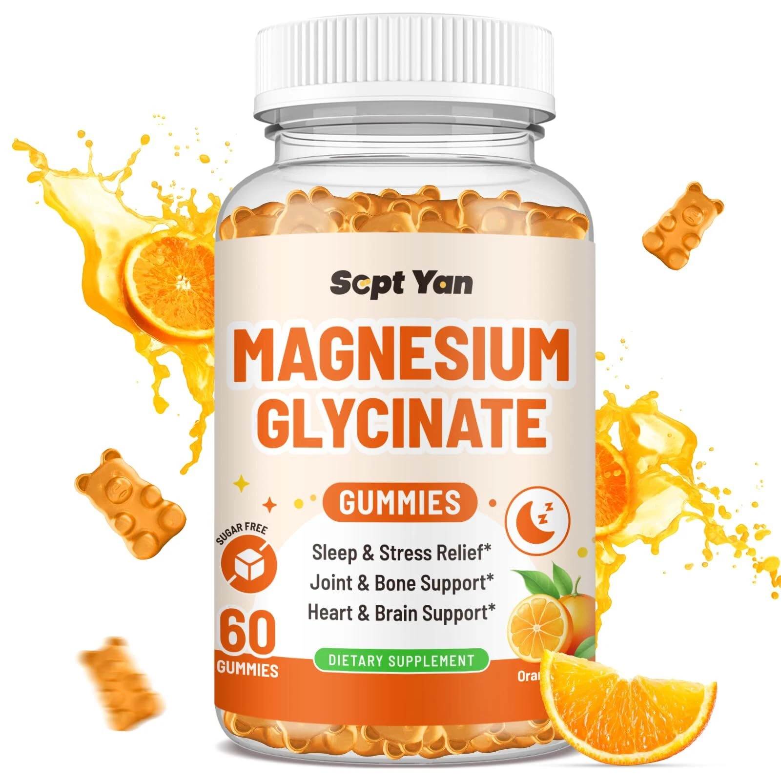 SEPT YAN Magnesium Glycinate Gummies for Women & Men - Magnesium Complex Supp...