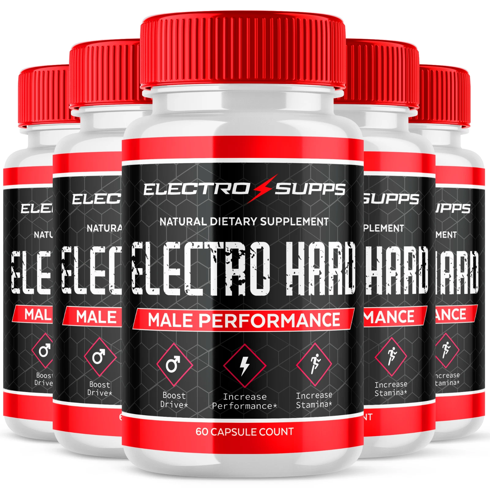 Electro Hard Male Pills Advanced Vitality Support Formula Supplement 300 Capsule