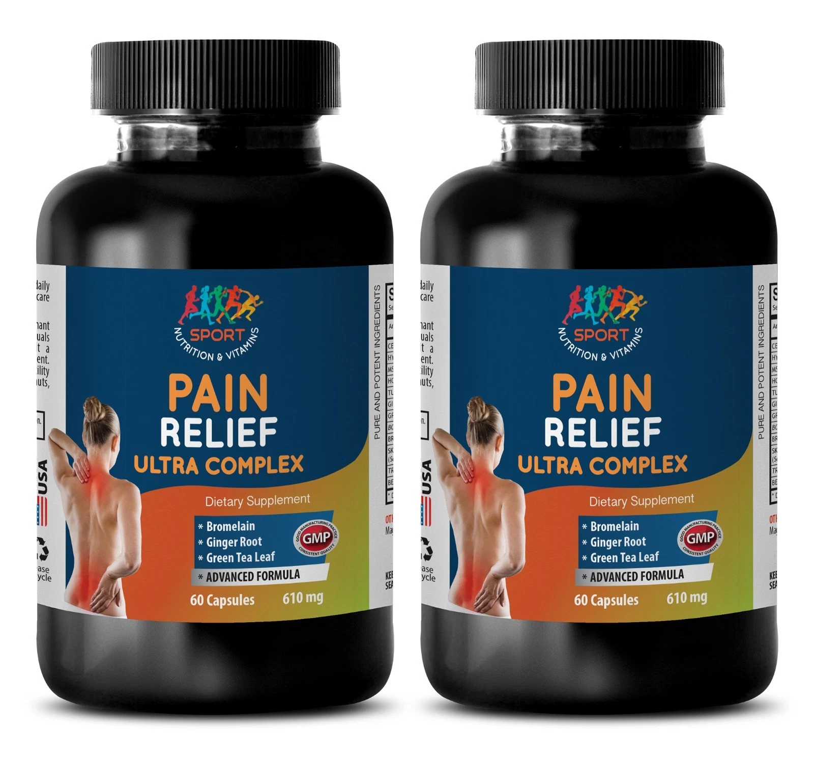 Pain capsules - PAIN RELIEF ULTRA COMPLEX - 2 Bottles - msm uncovered