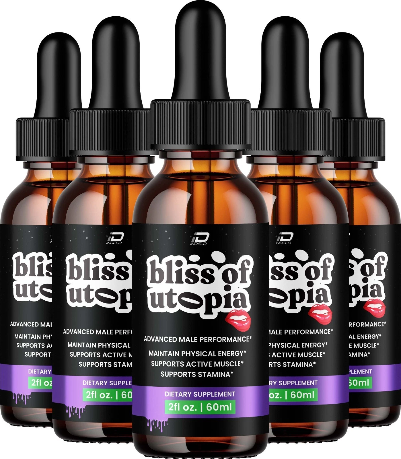 (5 Pack) Bliss of Utopia – BlissofUtopia Extra Strength All Natural Energy