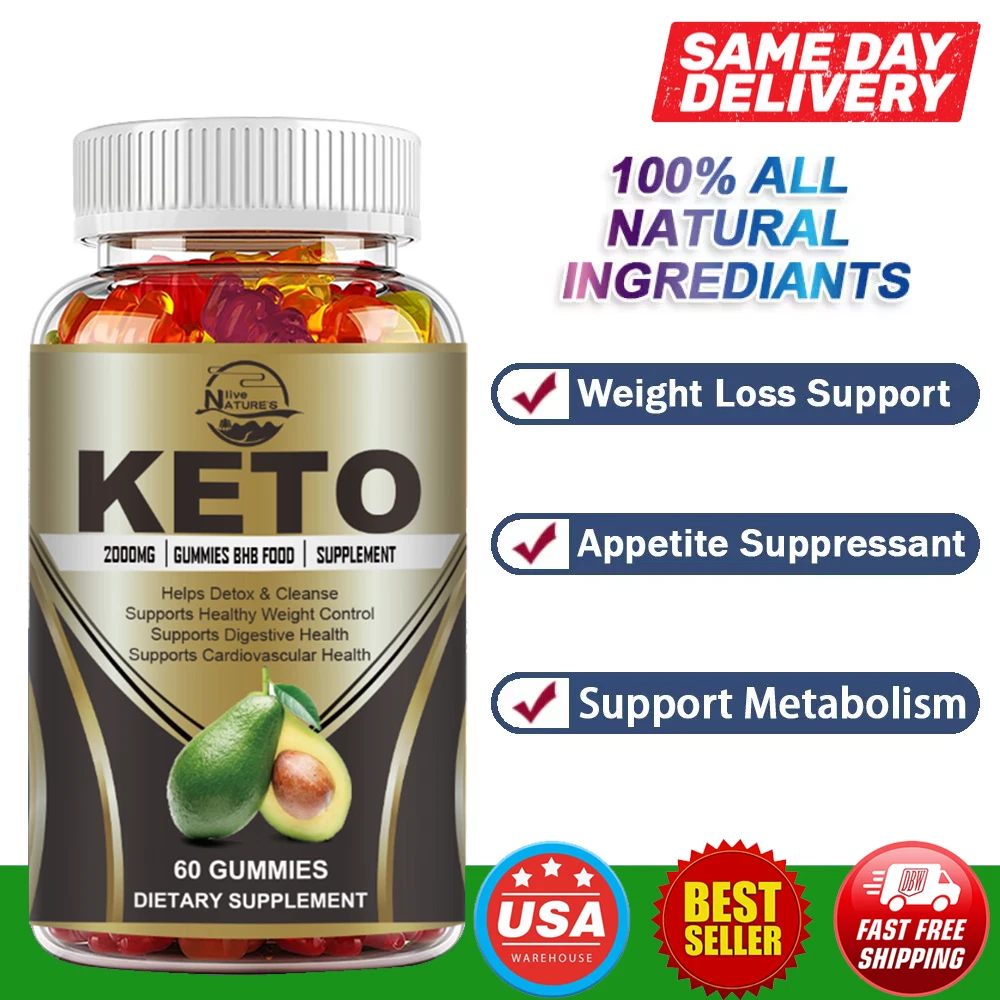 Keto Diet Gummies BHB Best Ketogenic Carb Blocker Extreme Weight Loss Supplement
