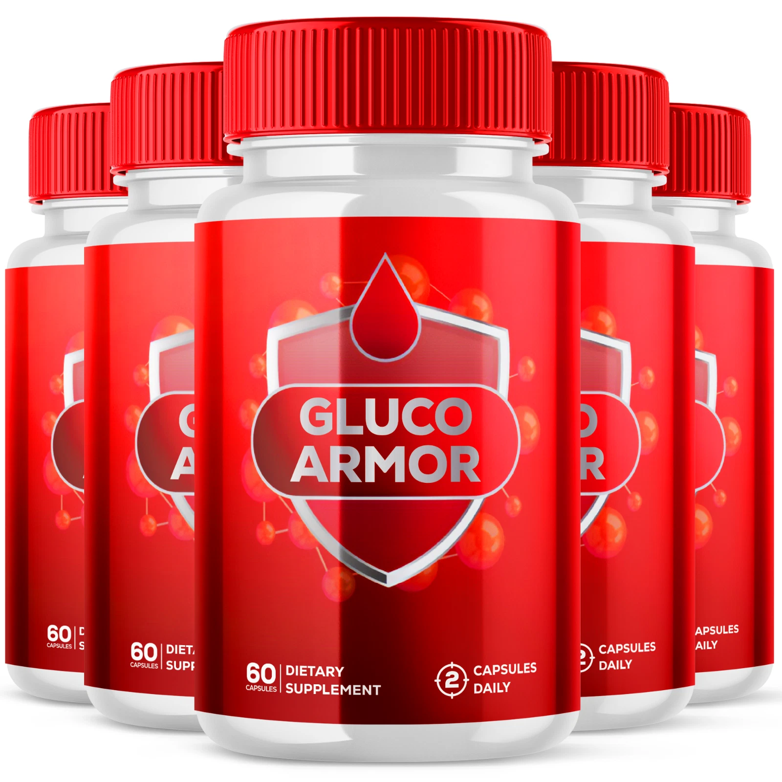 Gluco Armor Advanced Blood Support Natural Glyco Formula Supplement 300 Capsules