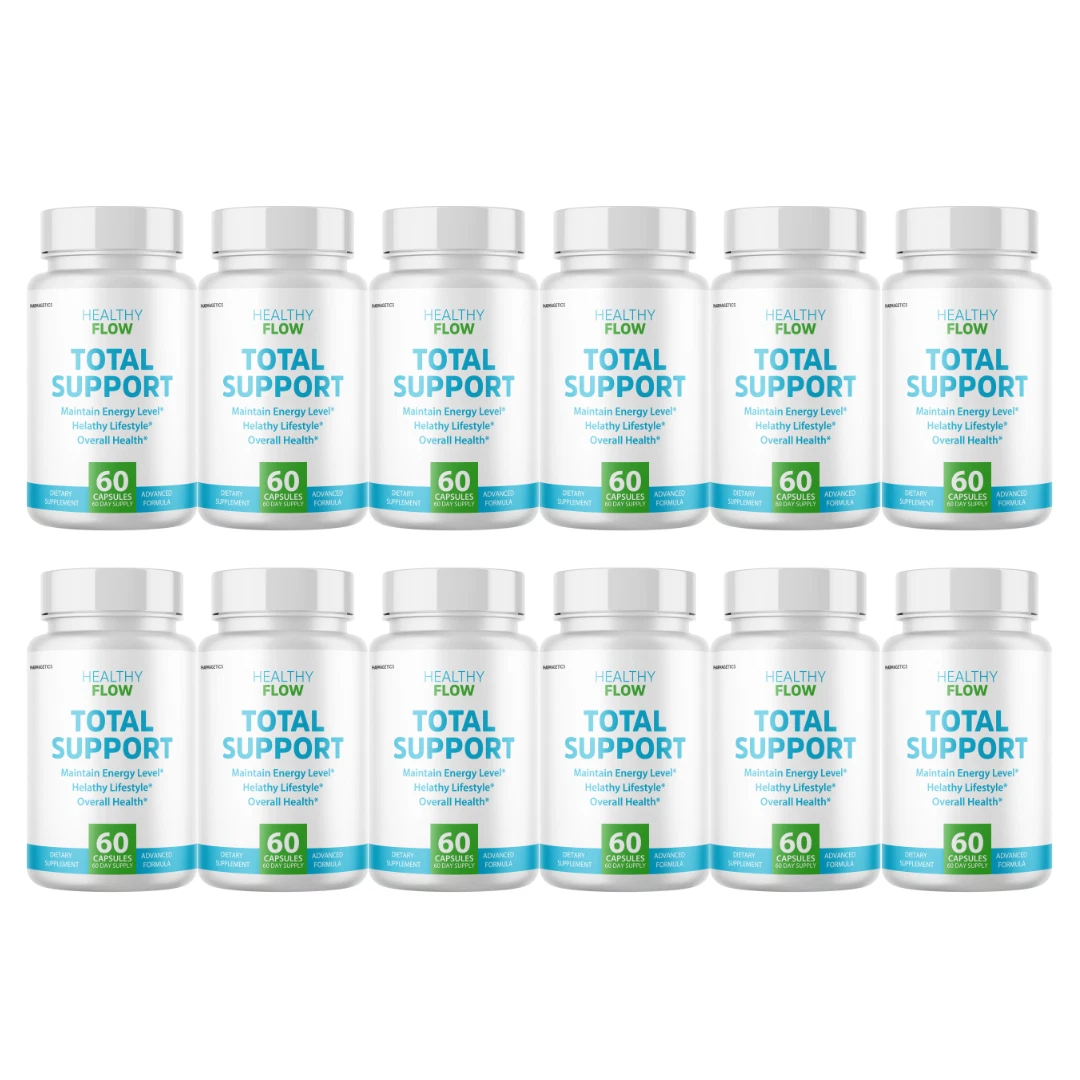 Healthy Flow Capsules, HealthyFlow for Advanced Blood Support - 12 Bottles
