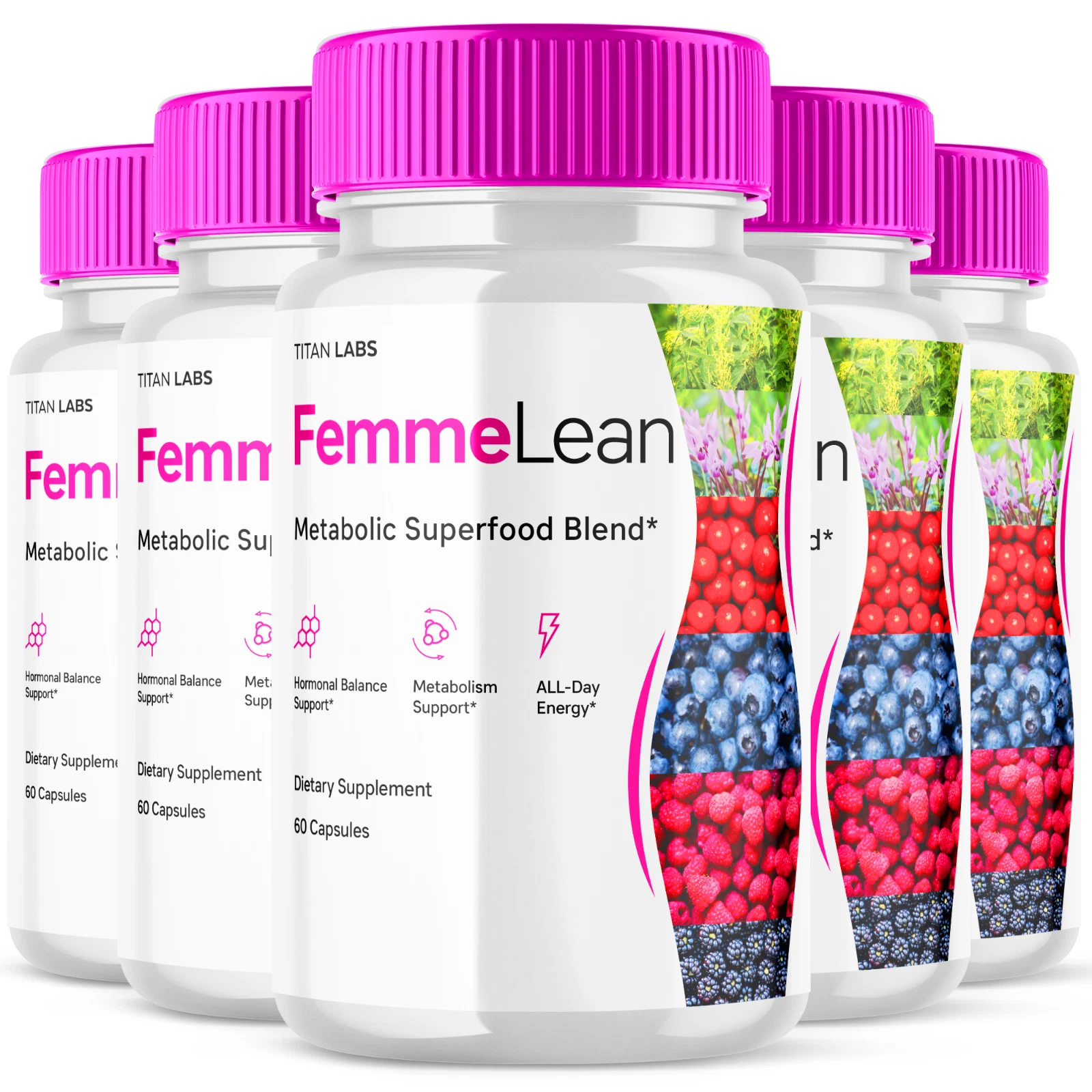 Femme Lean Keto - Support for Weight Management and Energy Boost (5 Pack)