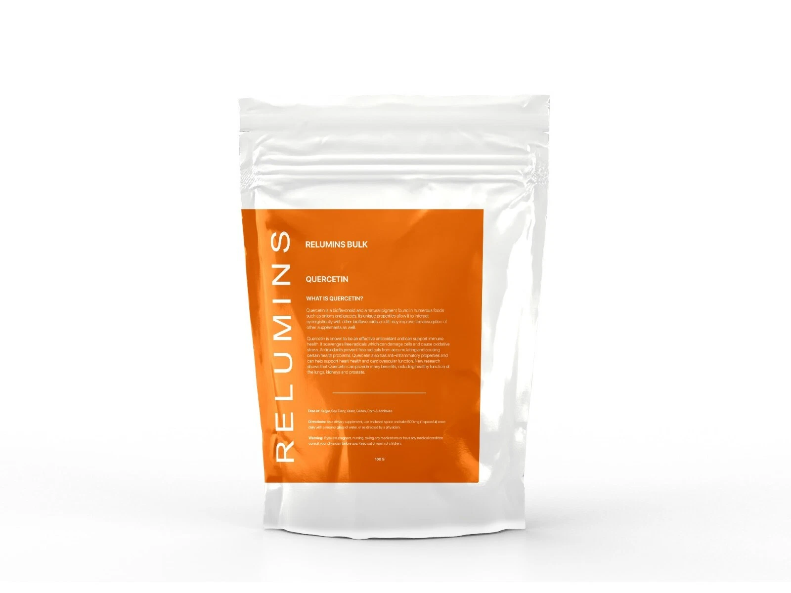 Relumins Purepowder: Quercetin, Fisetin, Ashwagandha & Glutathione Powders