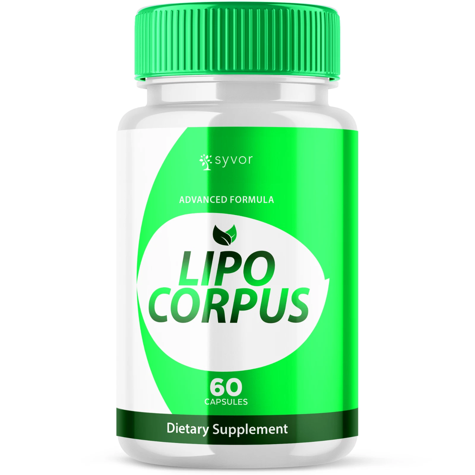 Lipo Corpus Advanced Fitness & Energy Support Supplement All Natural 60 Capsules