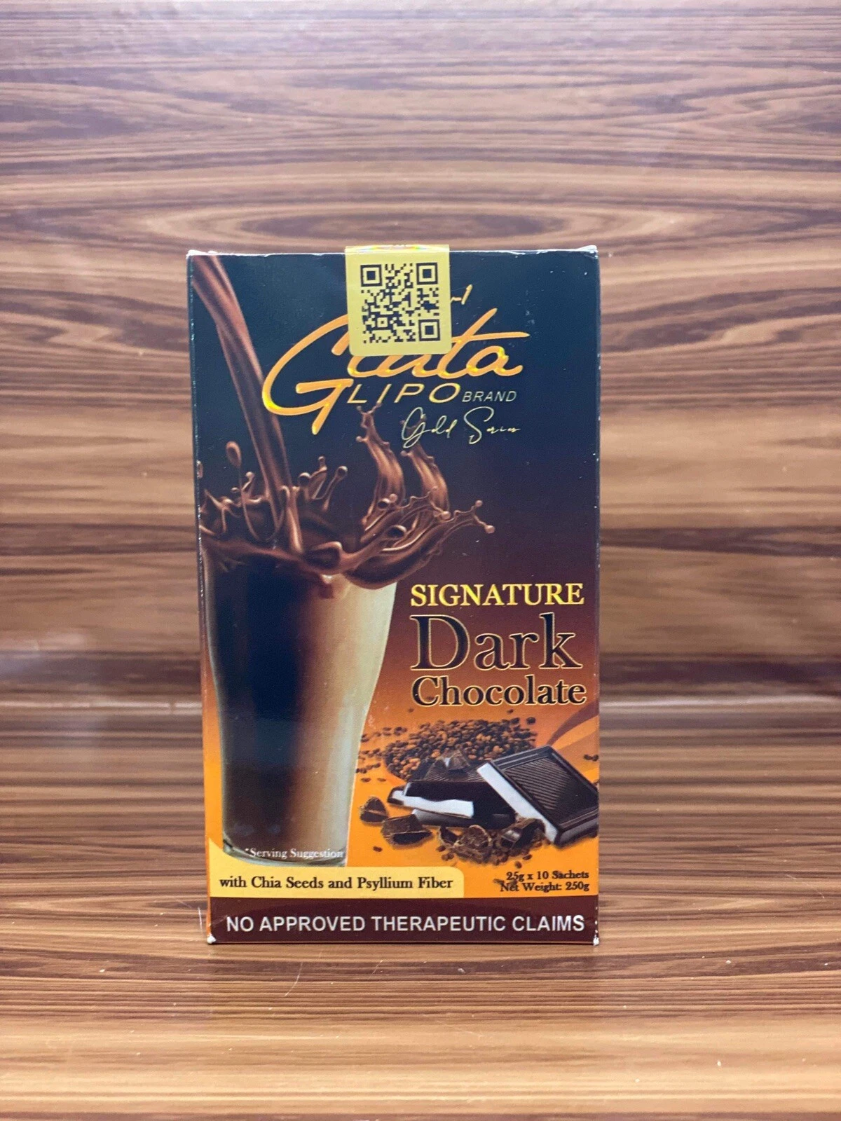 GlutaLipo 12in1 Gold Series Signature Dark Chocolate 10 Sachet