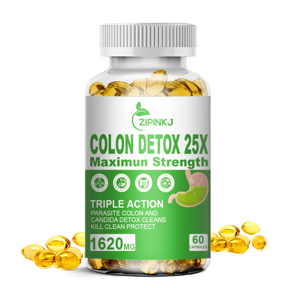 Detox 60ct Colon Liver Gut Cleanse Toxins Energy Boost Weight Loss Capsules