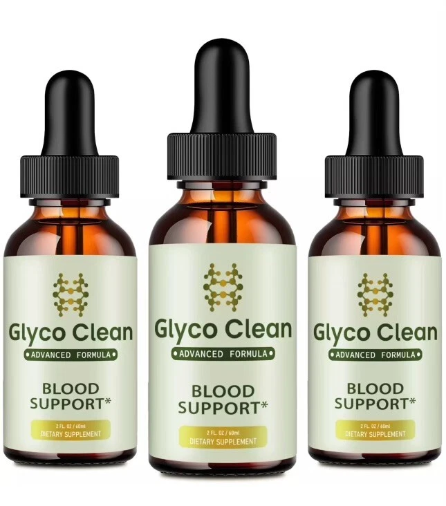 ( 3 Pack) Glyco Clean Drops, GlycoClean Blood Drops for Healthy Blood Supplement