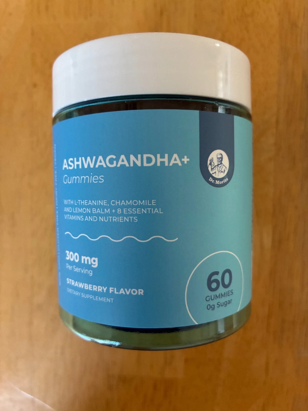 DR. MORITZ Ashwagandha 60 Gummies Calm Relaxation Support 300mg Strawberry