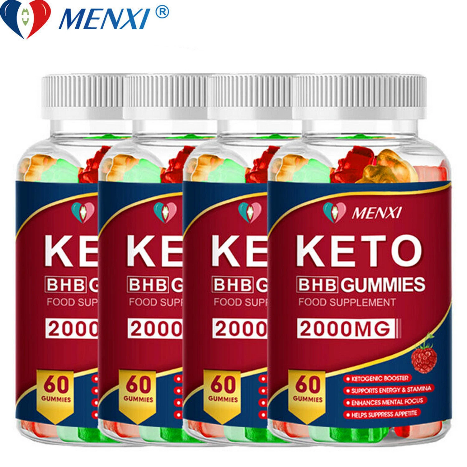 Keto Extreme ACV Gummies 2000MG Advanced Apple Cider Vinegar 60 Gummys