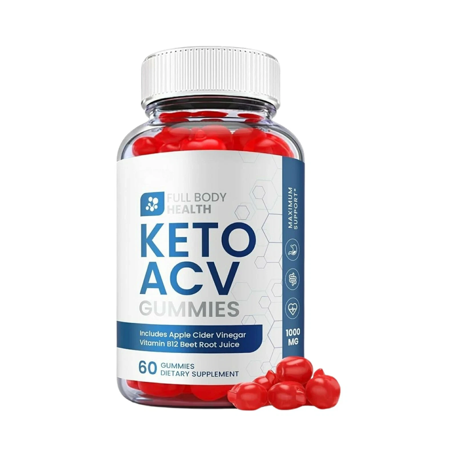 Full Body Health Gummies- Full Body Health Keto ACV Gummies - 60 Gummies