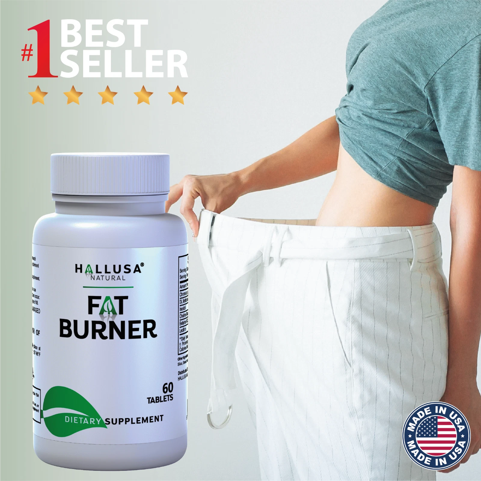 Fat Burner 60 Tablets Weight loss Pills Appetite Suppressant Metabolism Booster