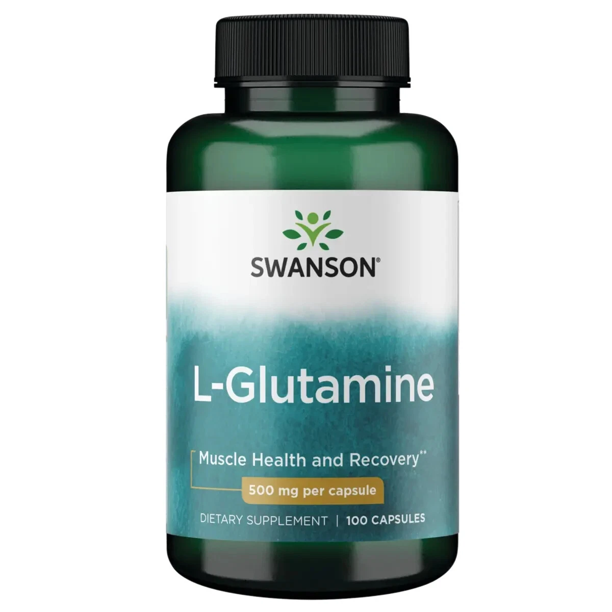 Amino Acid L-Glutamine 500 mg 100 Caps. Muscle Health, Digestive Health Non-GMO