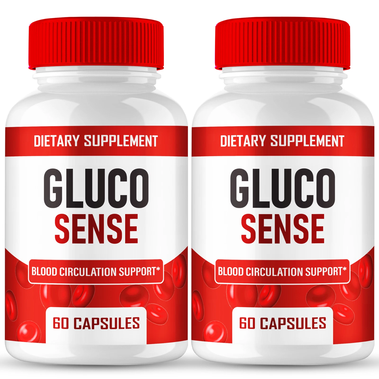 (2 Pack) Gluco Sense Capsules, GlucoSense Healthy Circulation & Stable Levels