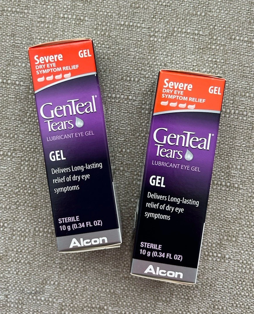 Set of 2 GenTeal Tears Severe Dry Eye Lubricant Gel 0.34 oz