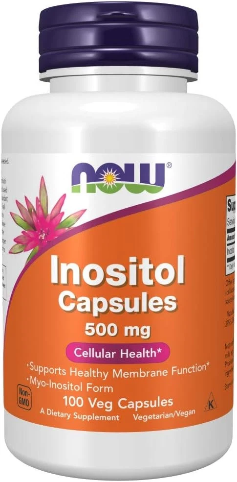 NOW Foods Inositol, 100 Capsules / 500mg