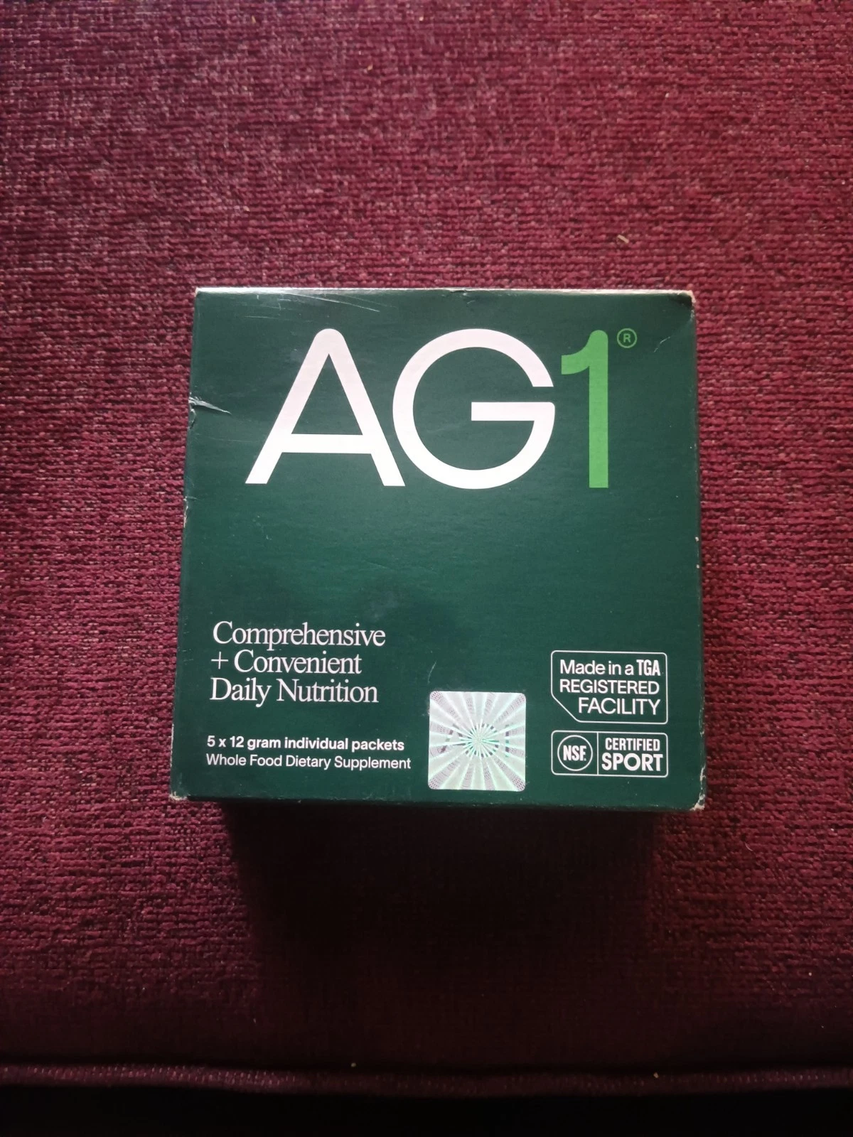AG1 Athletic Greens-5 Sngl Serv Powder Supplement Travel Packets 0.42oz◾Exp 1/25