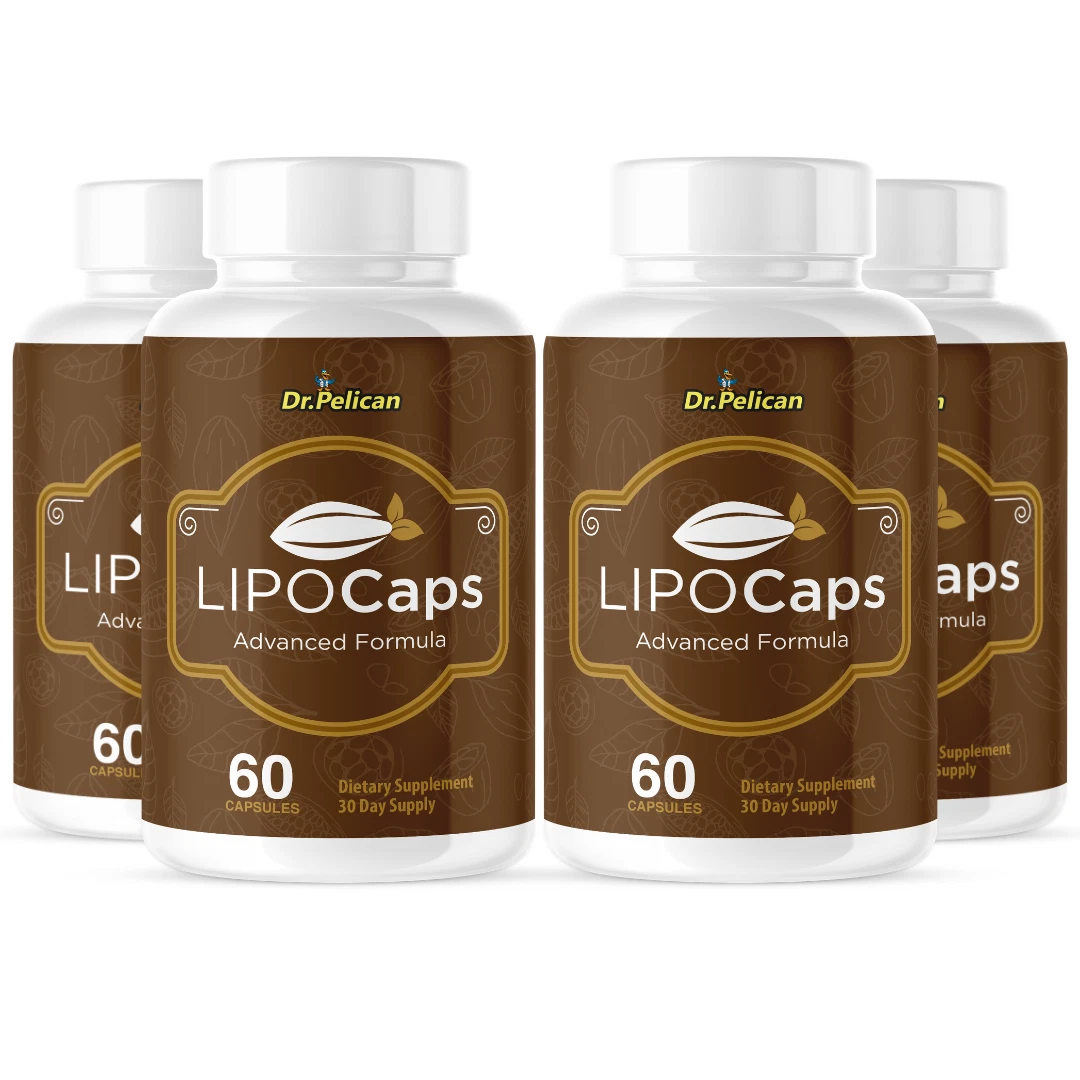 LipoCaps- Keto & Weight Support- 4 Bottles- 240 Capsules