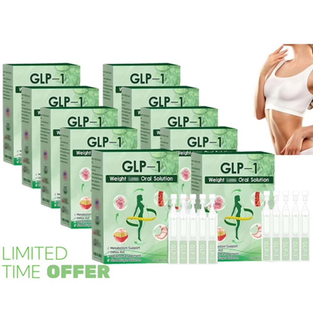 GPL-1 Weight Loss Oral Solution - Natural Metabolism Support Detox Aid/5pcs/