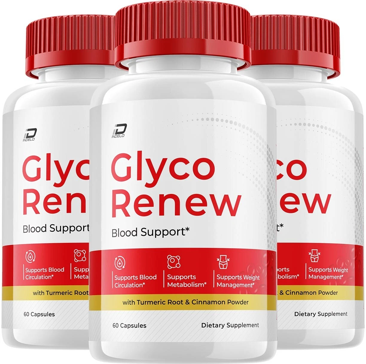 (3 Pack) Glyco Renew Blood Support Capsules - GlycoRenew Advanced Supplement...