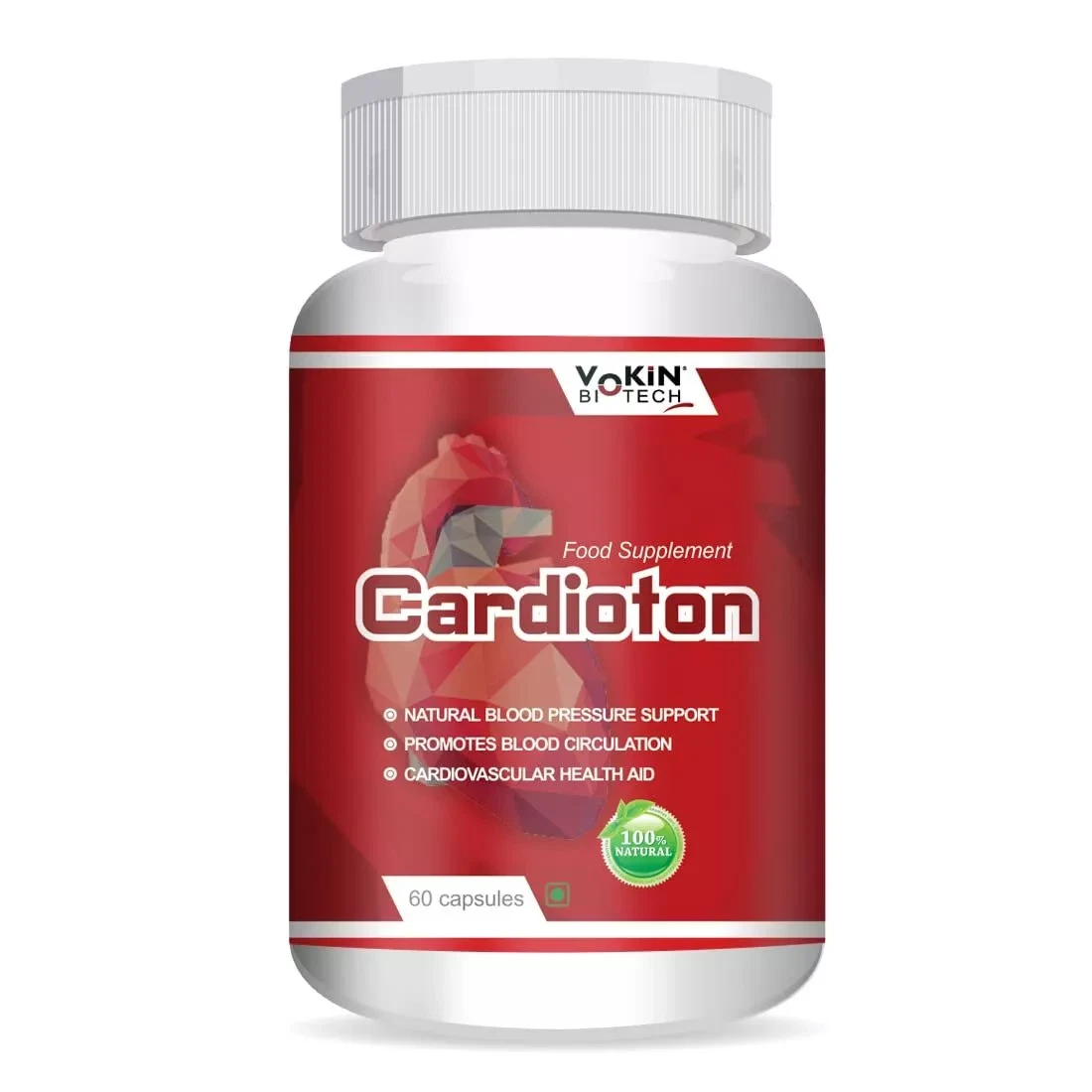 Cardioton Natural Ayurvedic Herbal Supplement 60 Veg Capsules for Heart Care