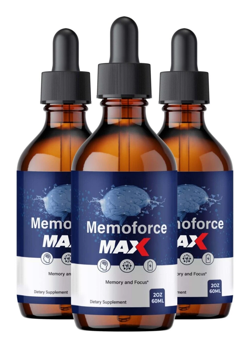Memoforce MAX Brain Health for Memory, Cognitive Health & Wellness (3 Pack)
