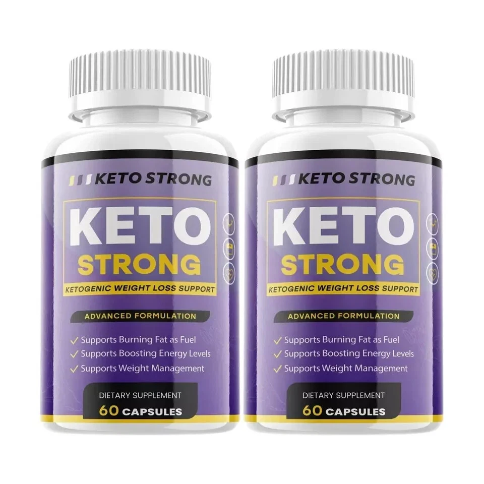 Keto Strong Natural Formula Weight Loss Support Supplement (120 Capsules) 2-Pack