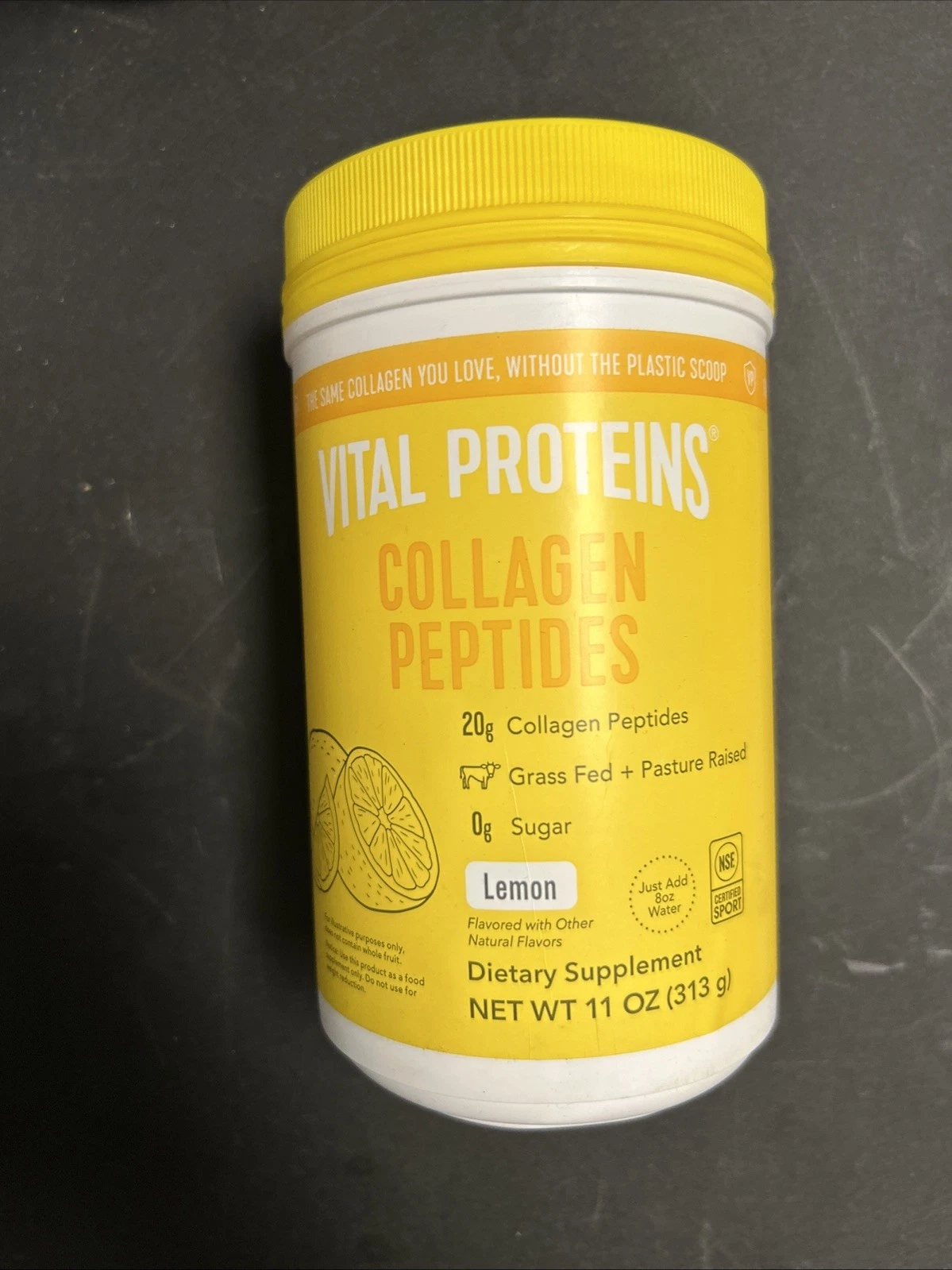 Vital Proteins Lemon Collagen Peptides Dietary Supplement 11oz Exp 7-26-2025