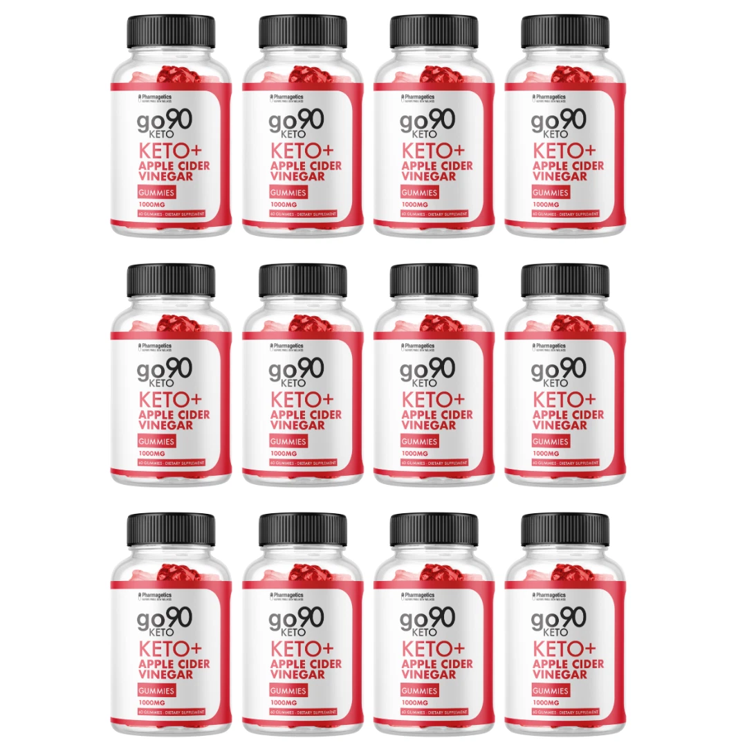 Go90 Keto ACV Gummies - Vegan, Weight Loss Supplement - 12 Bottles 720 Gummies