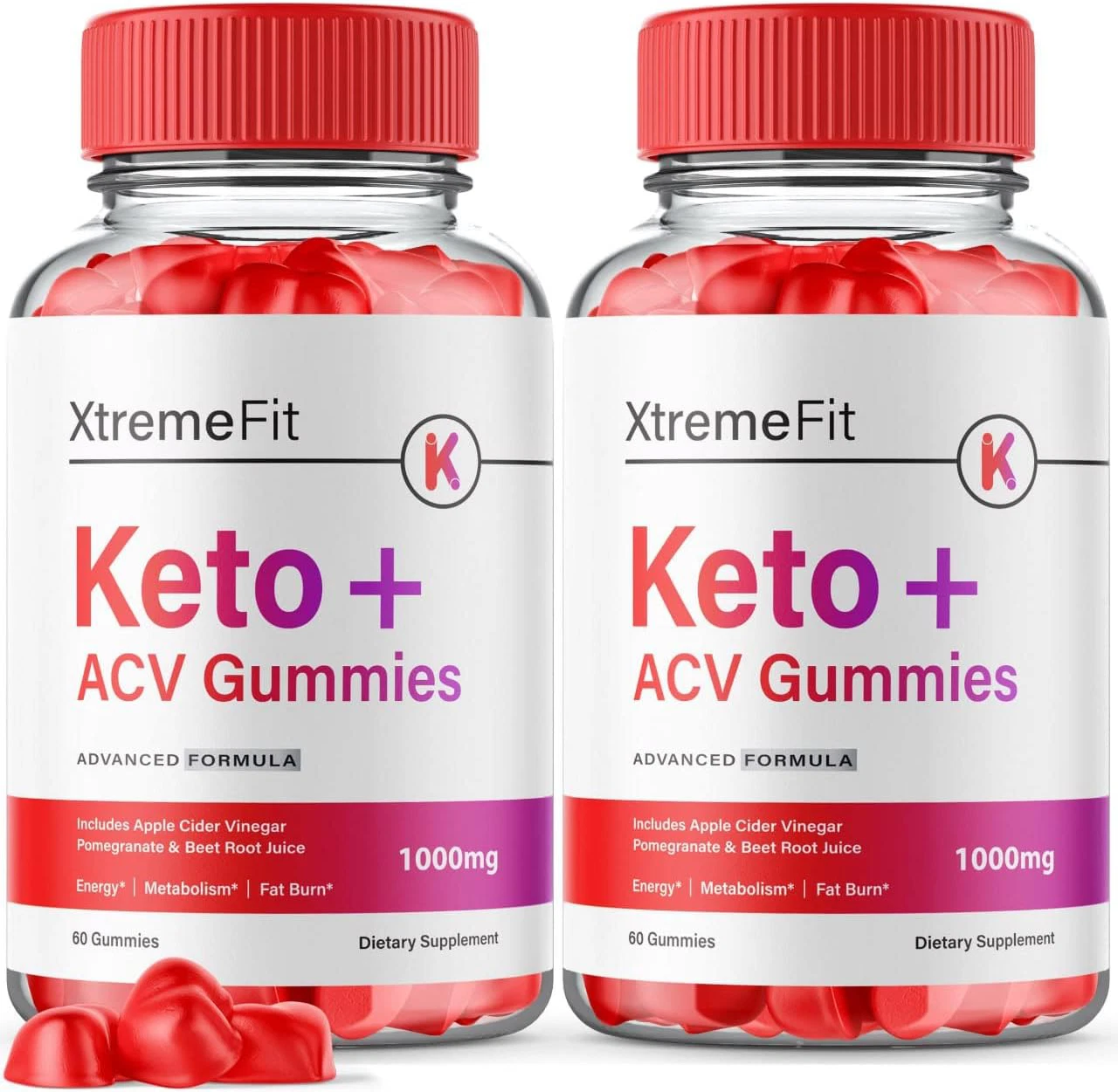Xtreme Fit Keto ACV Gummies, Extreme Fit Keto Gummies for Weight Loss ( 2 Pack )