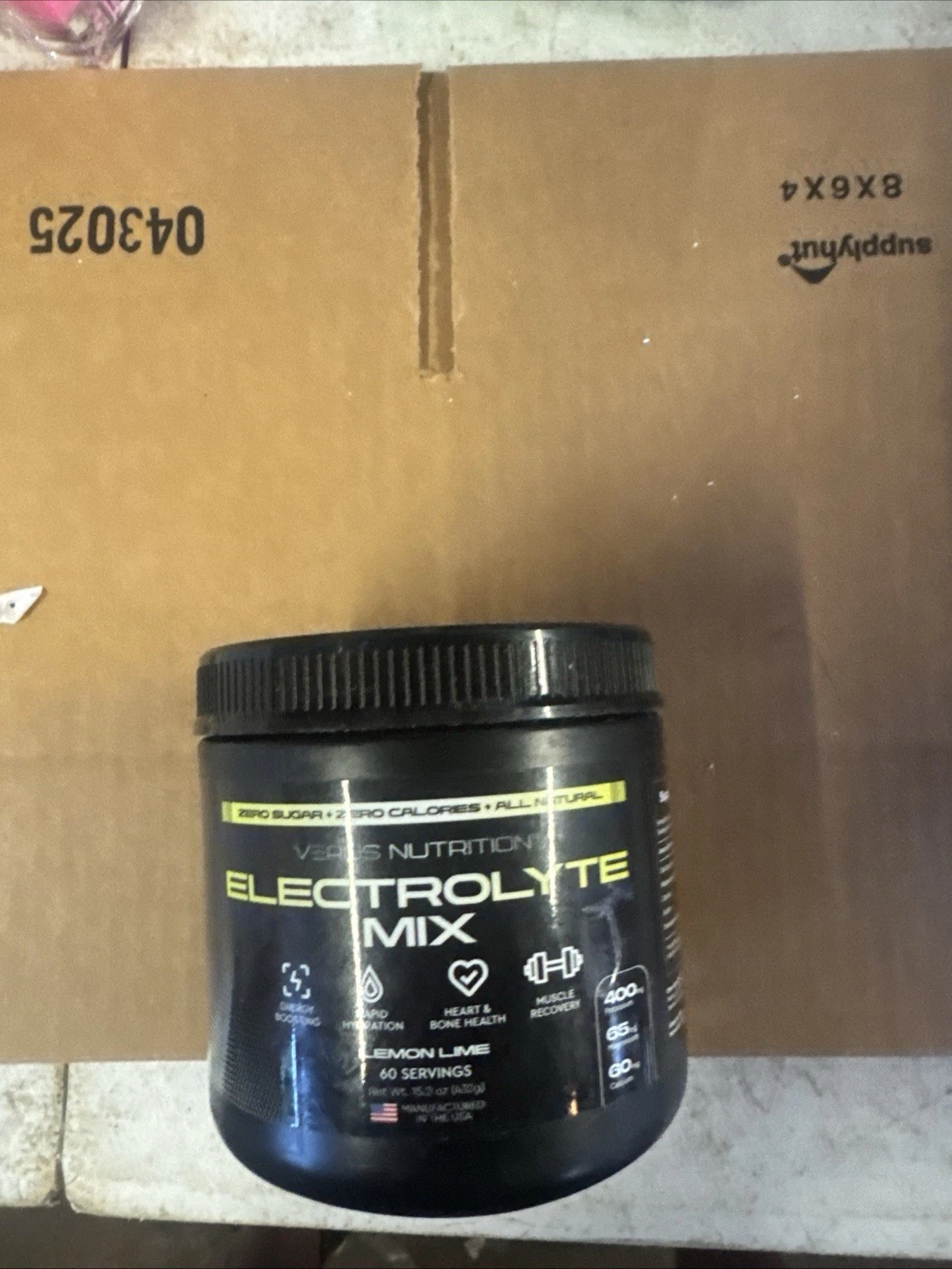 Versus Nutrition Electrolyte Mix Lemon Lime 60 Servings 15.2 oz BB11/26