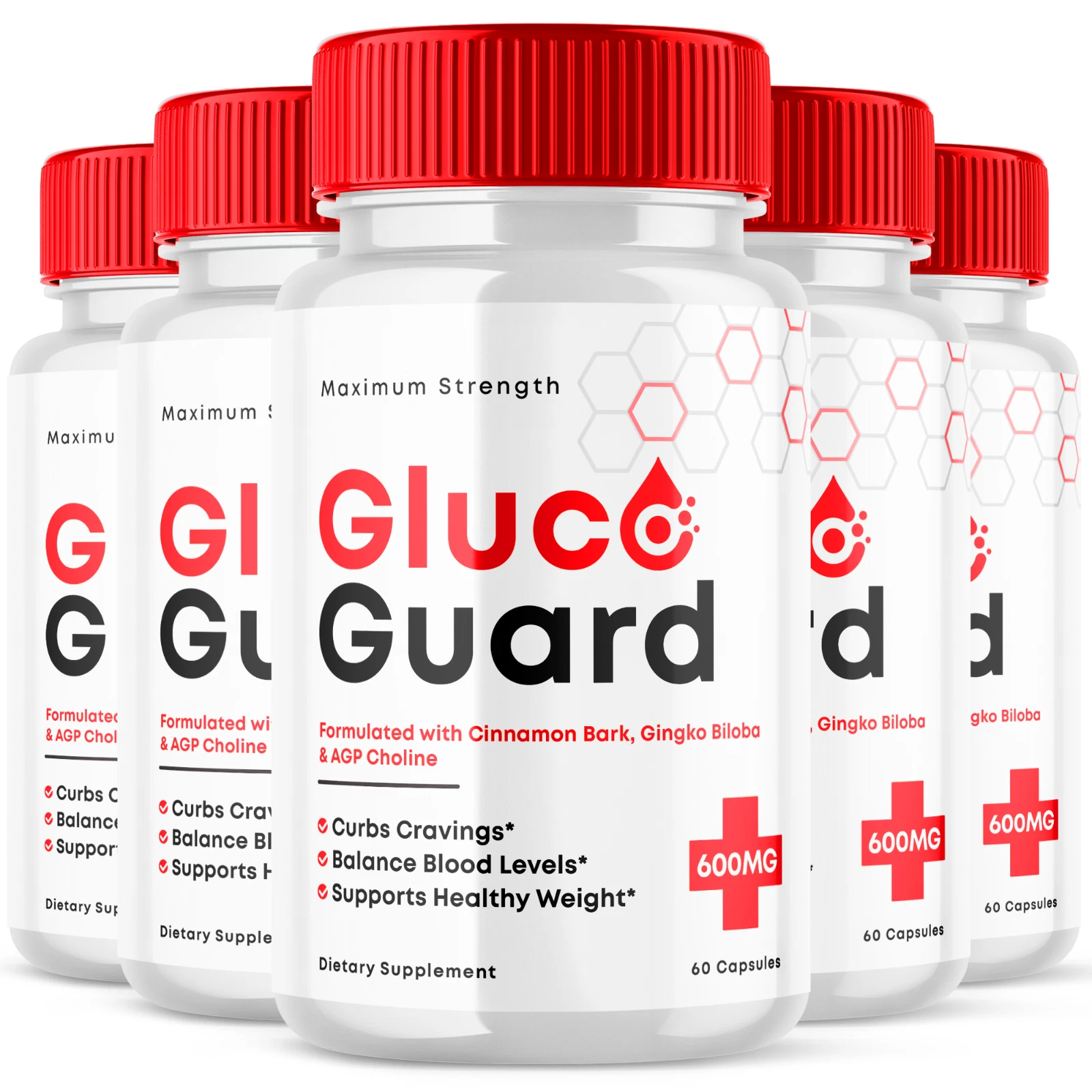 Gluco Guard Advanced Blood Support Natural Glyco Formula Supplement 300 Capsules
