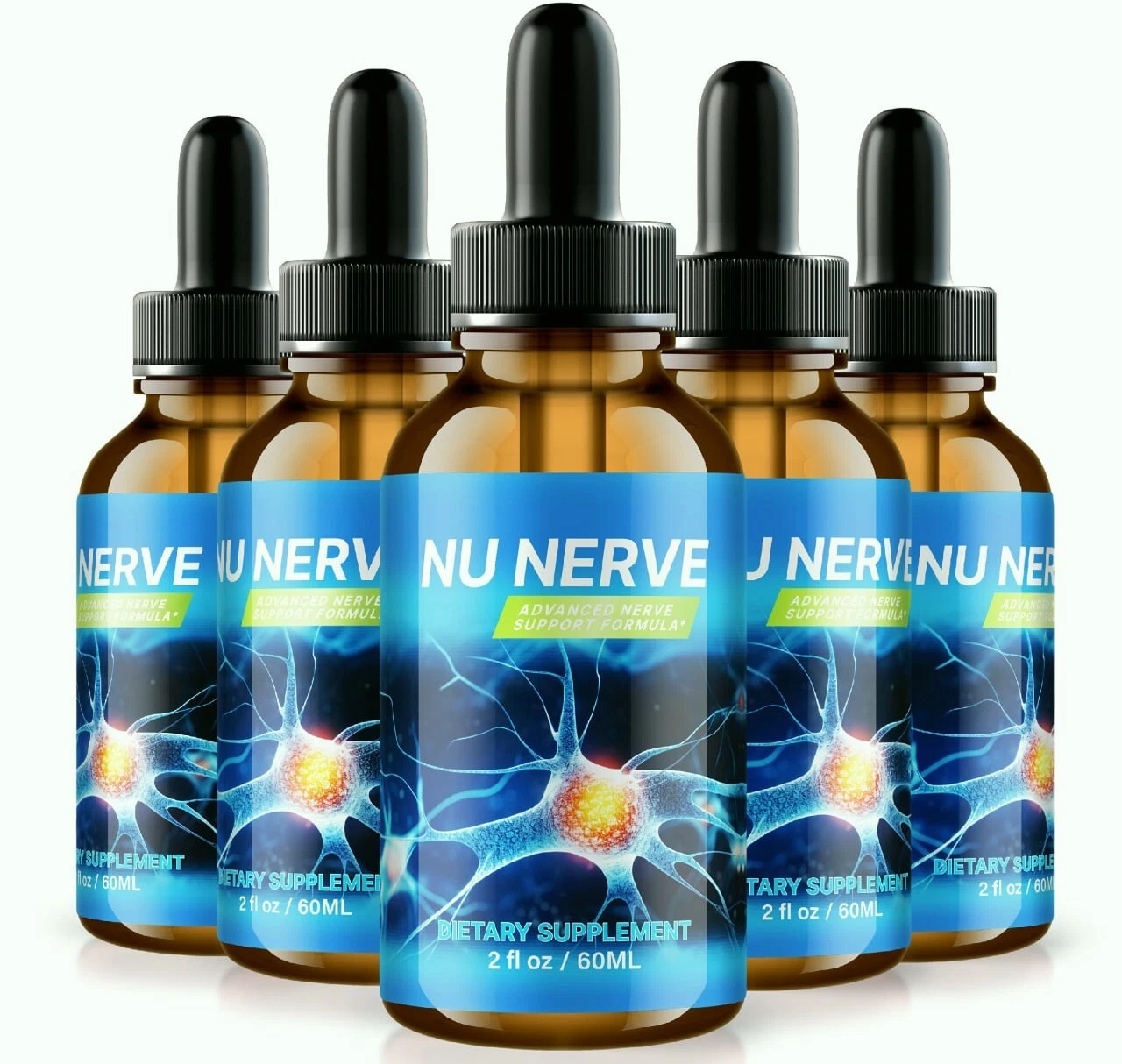 (5 Pack) NuNerve Drops to Support Nerve Health and Prevent Nerve Damage