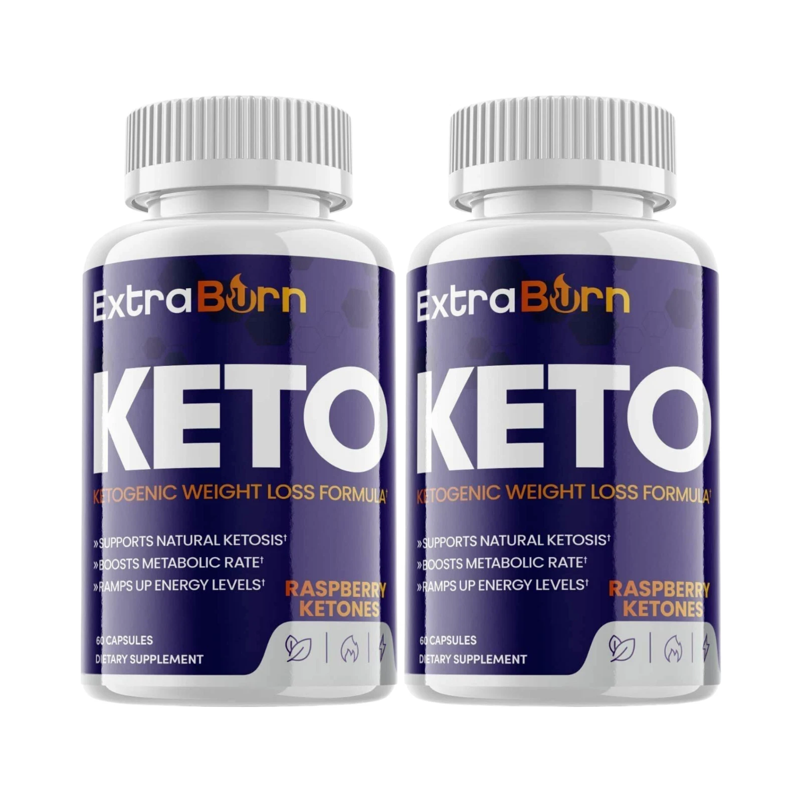 2-Pack Extra Burn Keto Pills, Advanced Formula Weight Loss - 120 Capsules