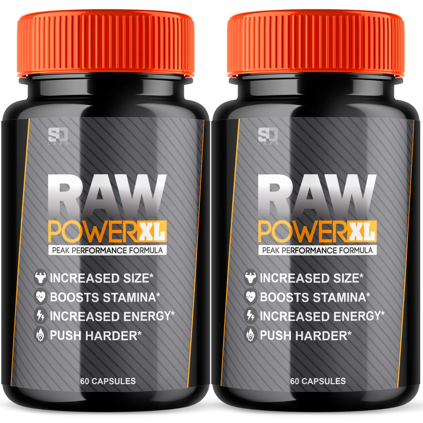 (2 Pack) Raw Power XL Pills, Maximize Energy, Vitality & Stamina 120 Capsules