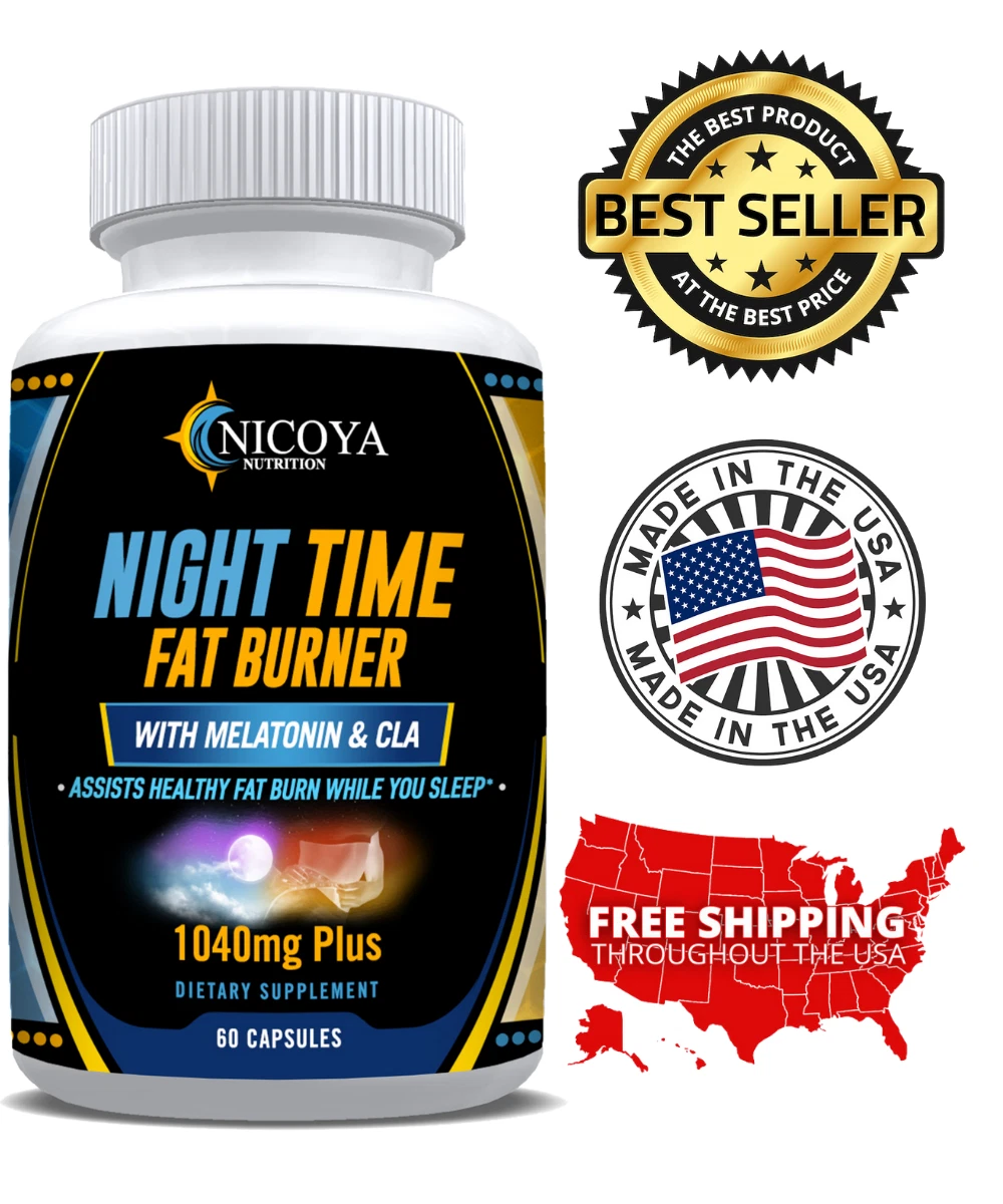 Night Time Fat Burner 1040MG | Weight Loss, Sleep & Immune Support, W/ CLA
