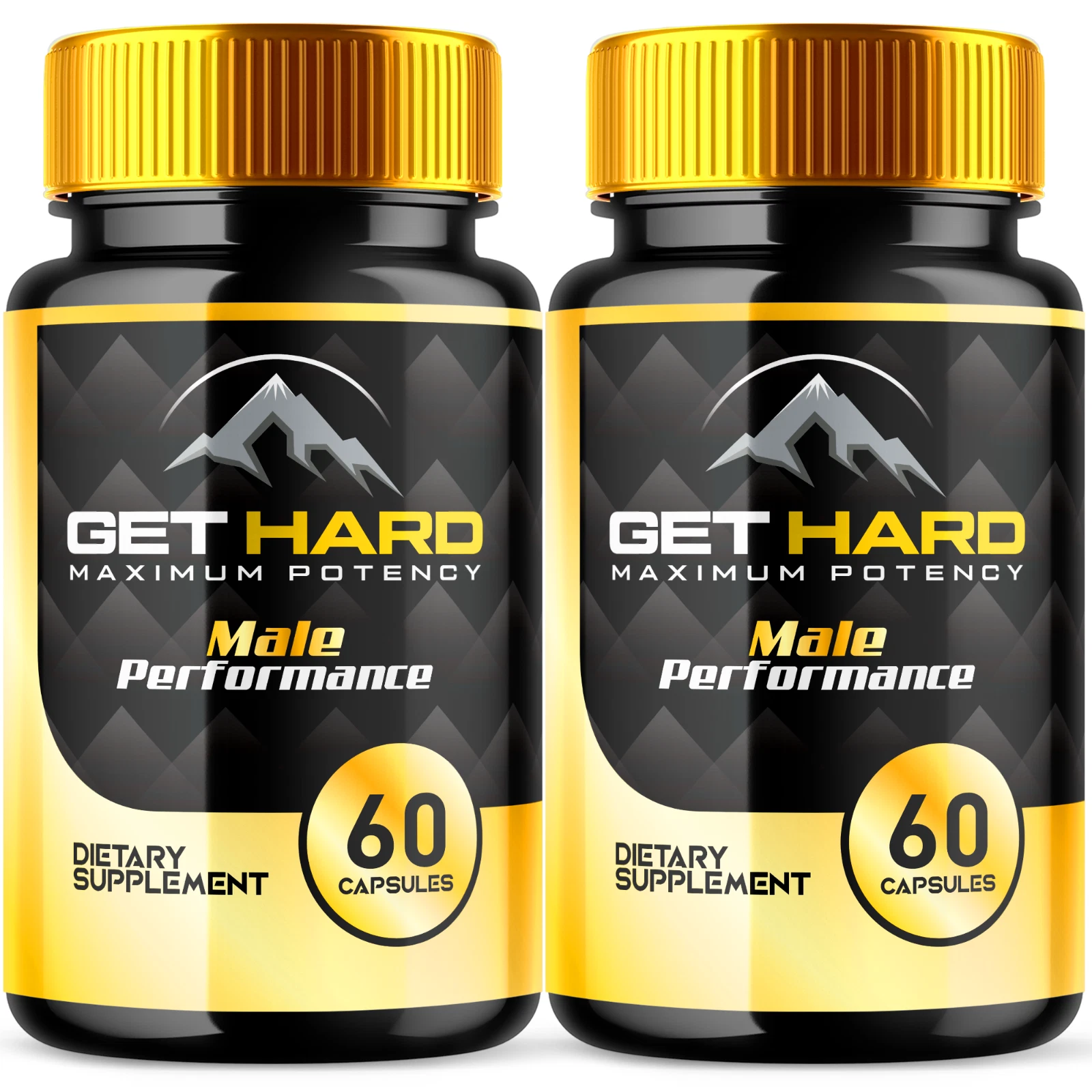 Get Hard Max Strength Male Support Vitamin Supplement Men Wellness 120 Capsules