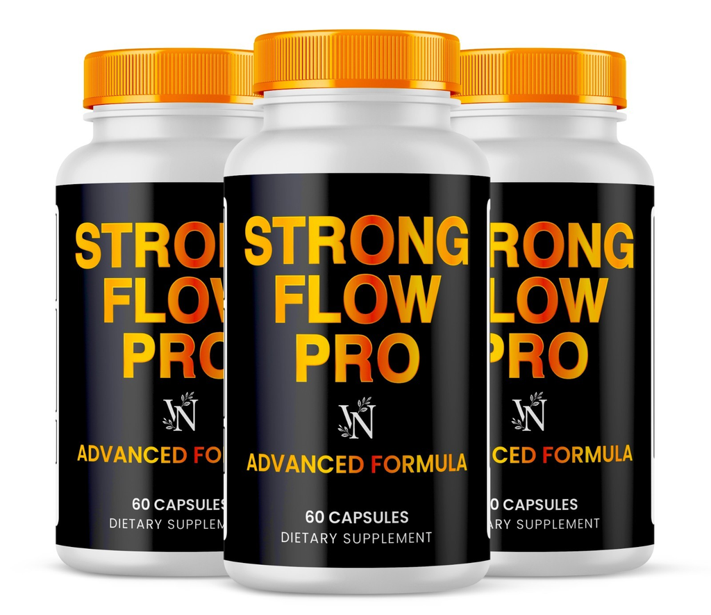 Strong Flow, Strong Flow Pro Prostate Supplement for Men 180 Capsules 3 Pack