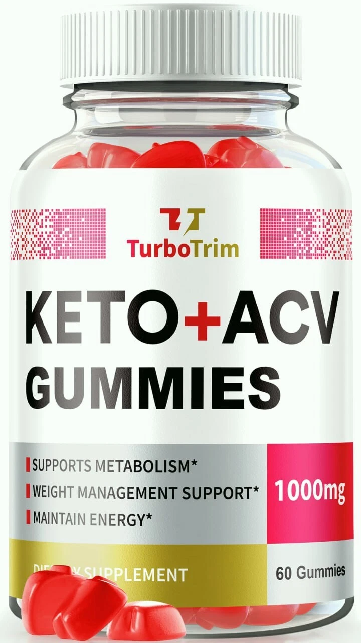 TurboTrim Keto ACV Gummies, Turbo Trim + ACV for Weight Loss & Energy 60ct