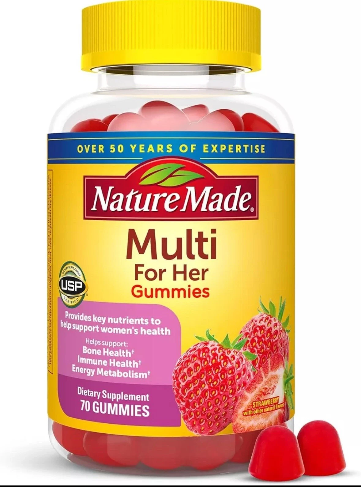 Nature Made Multivitamin For Her, Womens 70 Count (Pack of 1) Exp 03/2025