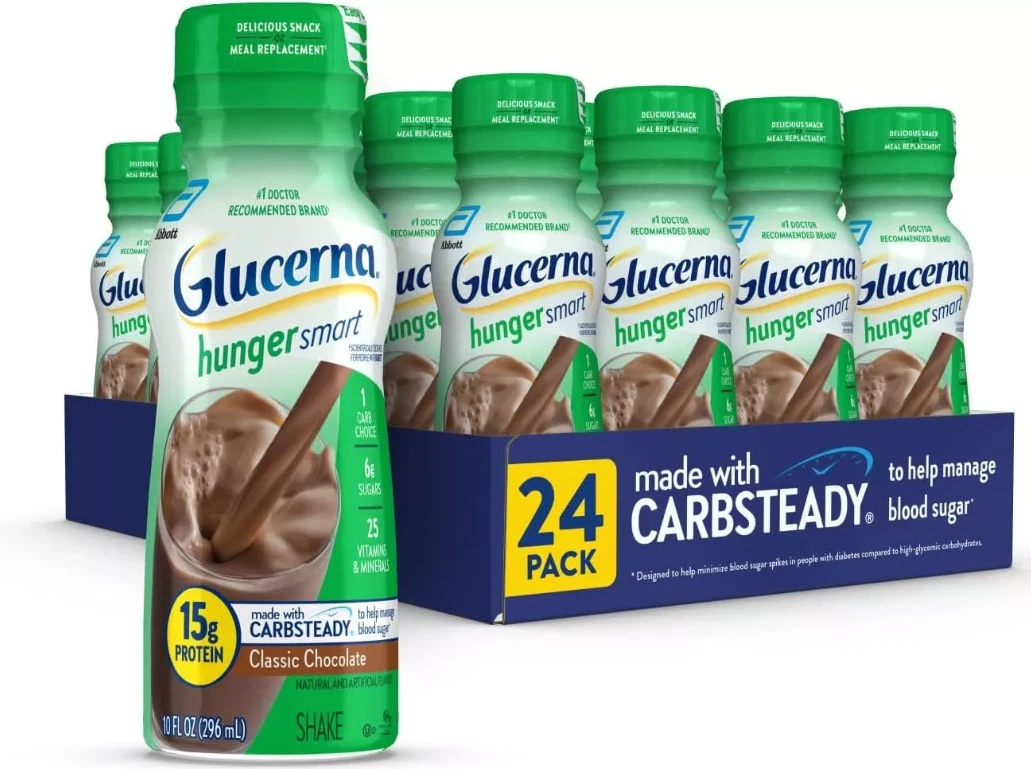 glucerna hunger smart shake/classic chocolate/24 bottles/10 oz