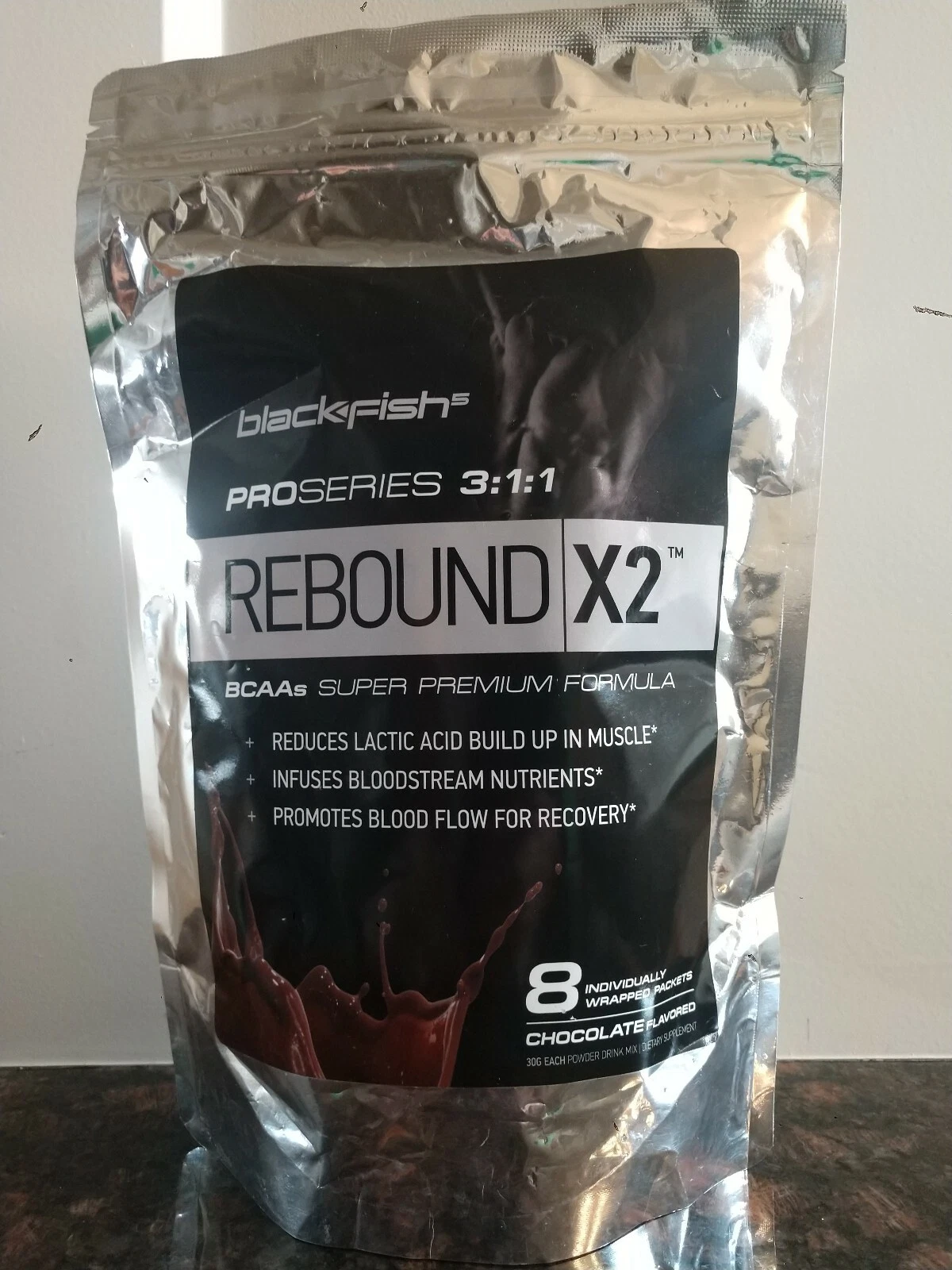 2 ( Two) of Blackfish Proseries 3:1 Rebound X2 BCAAs Super Prem. Formula16 pack.