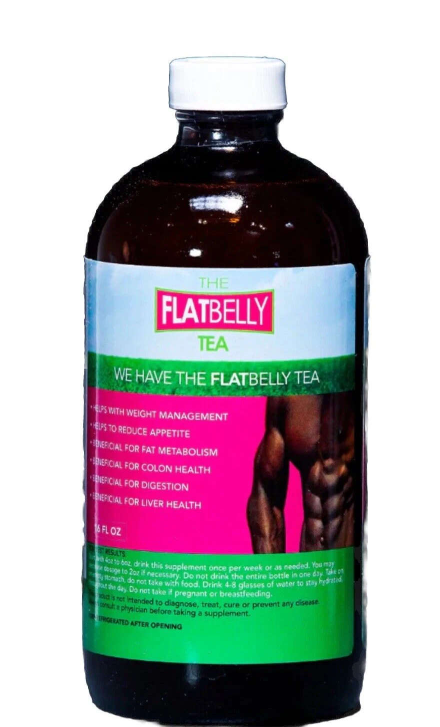 Livingston의 Flat Belly Tea 천연 허브 연구소, 체중 감량 관리