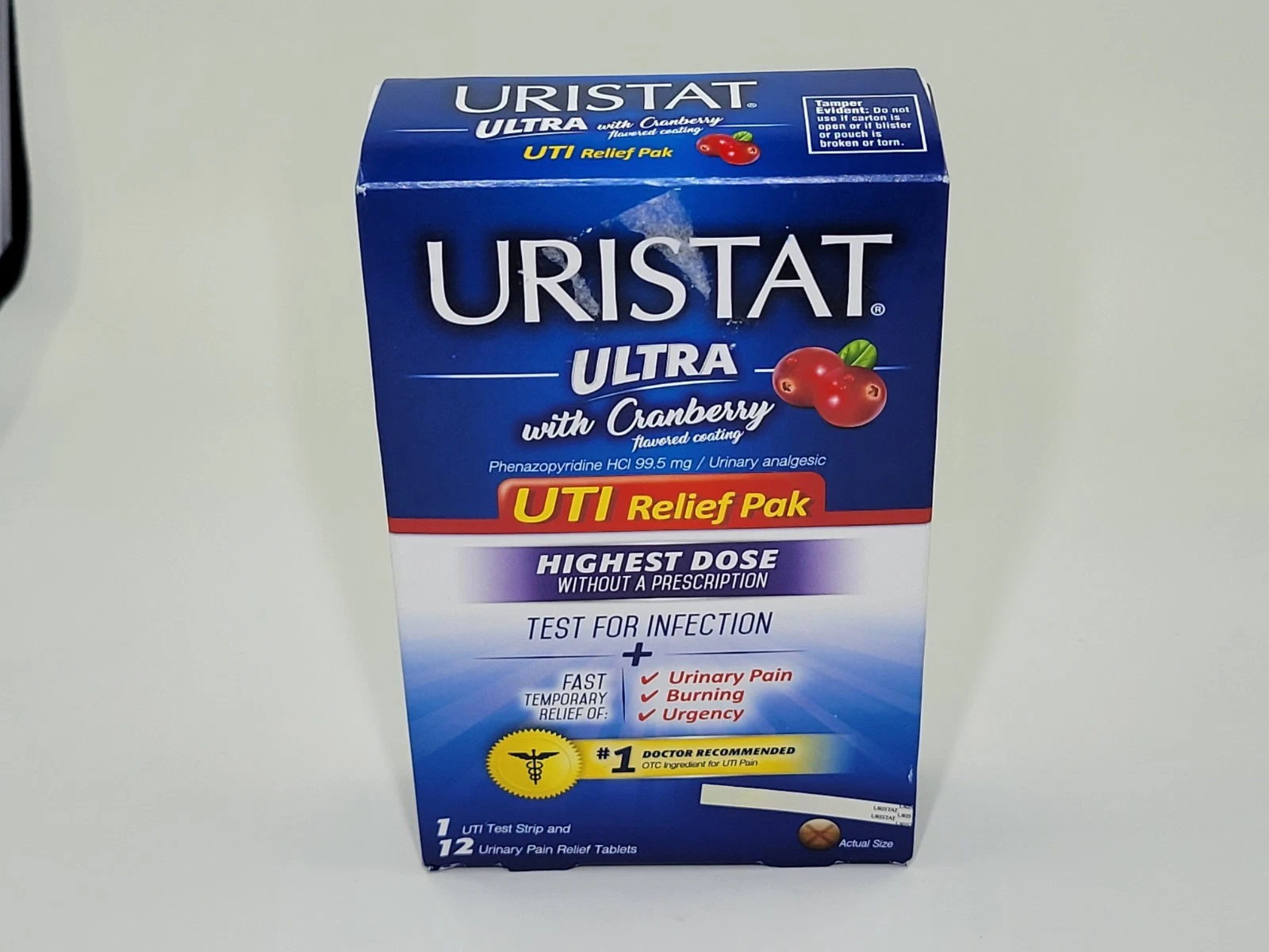 Uristat Ultra UTI Pain Relief Tablets, Fast Urinary Tract Infection Exp 8/2025
