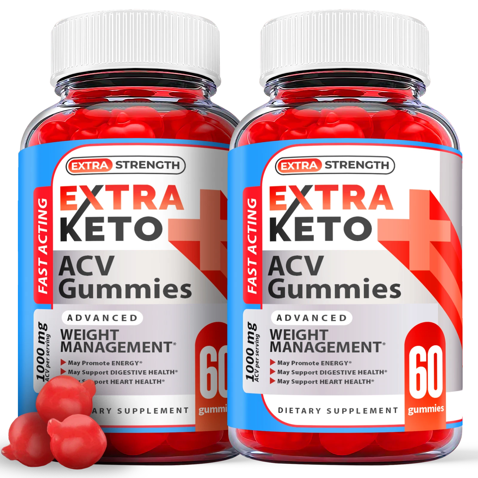 Extra Keto Gummies - Extra ACV Keto Gummys For Weight Loss OFFICIAL - 2 Pack
