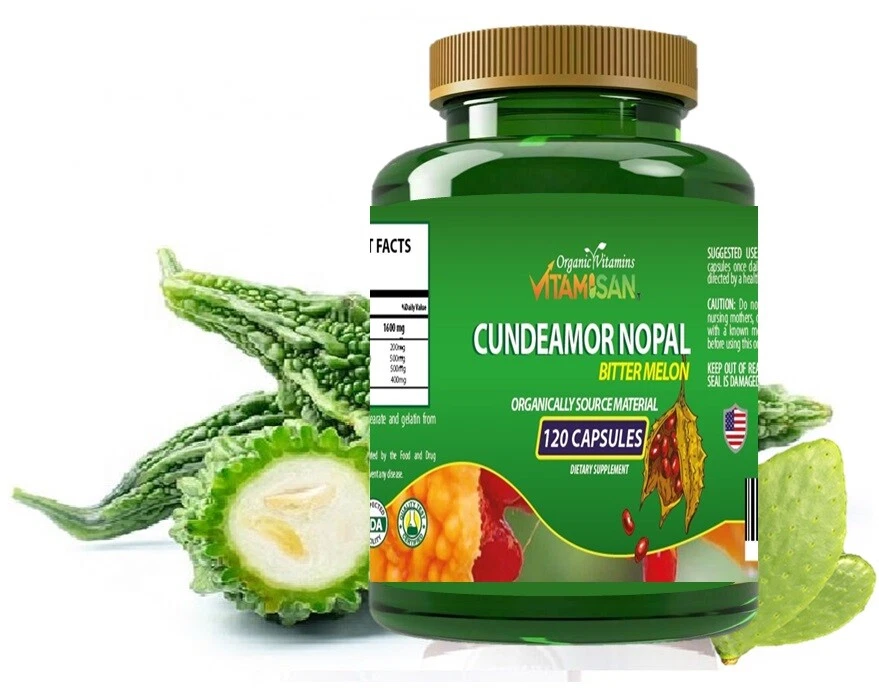 Bitter Melon low Sugar Balance Support 1600 mg 120 capsules Cundeamor