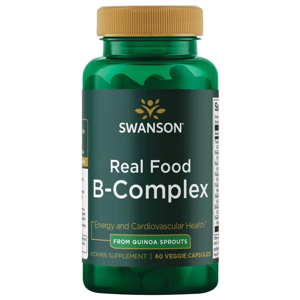 Swanson Real Food B-Complex 60 Veggie Capsules
