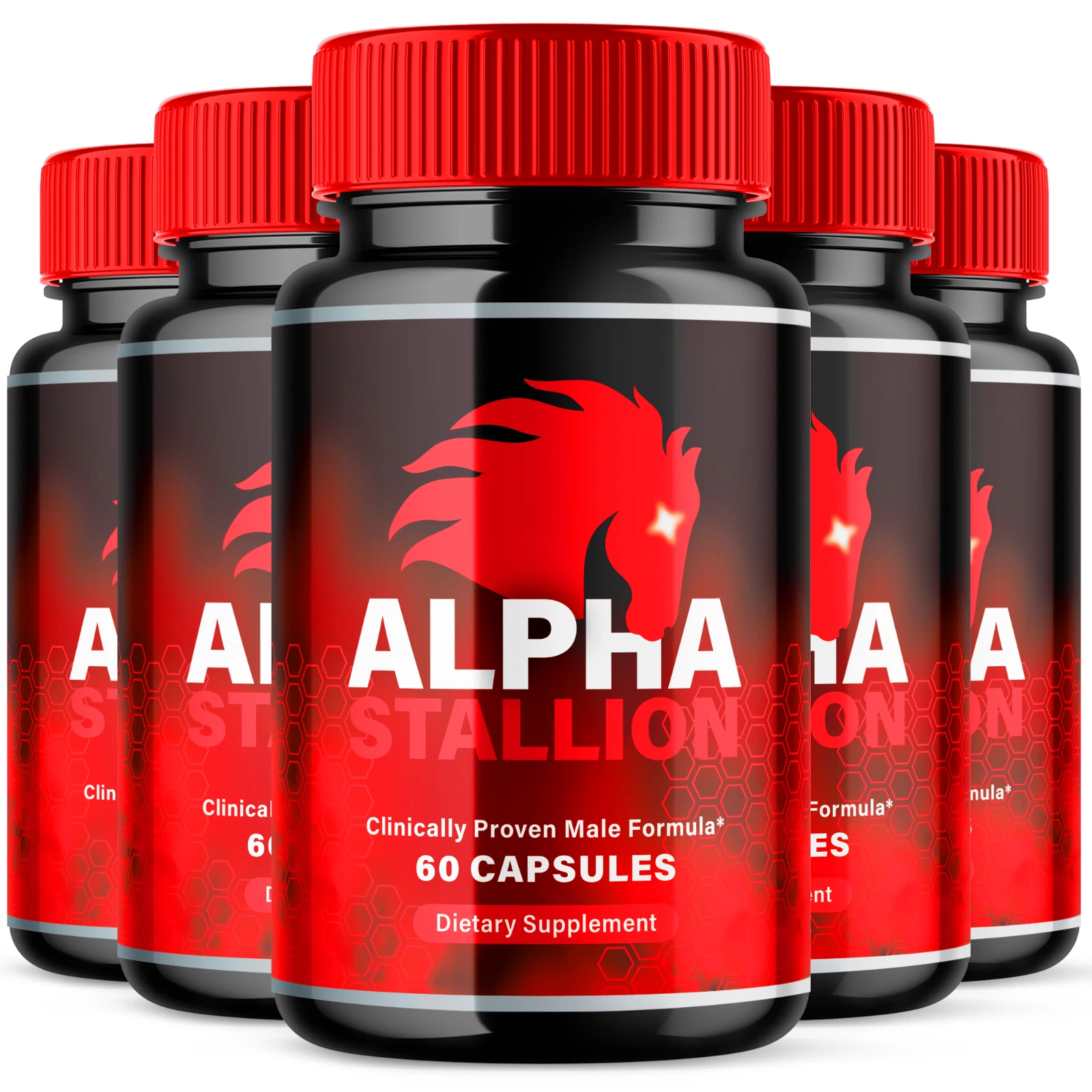 Alpha Stallion Support Vitamin Maximum Strength Supplement for Men 300 Capsules
